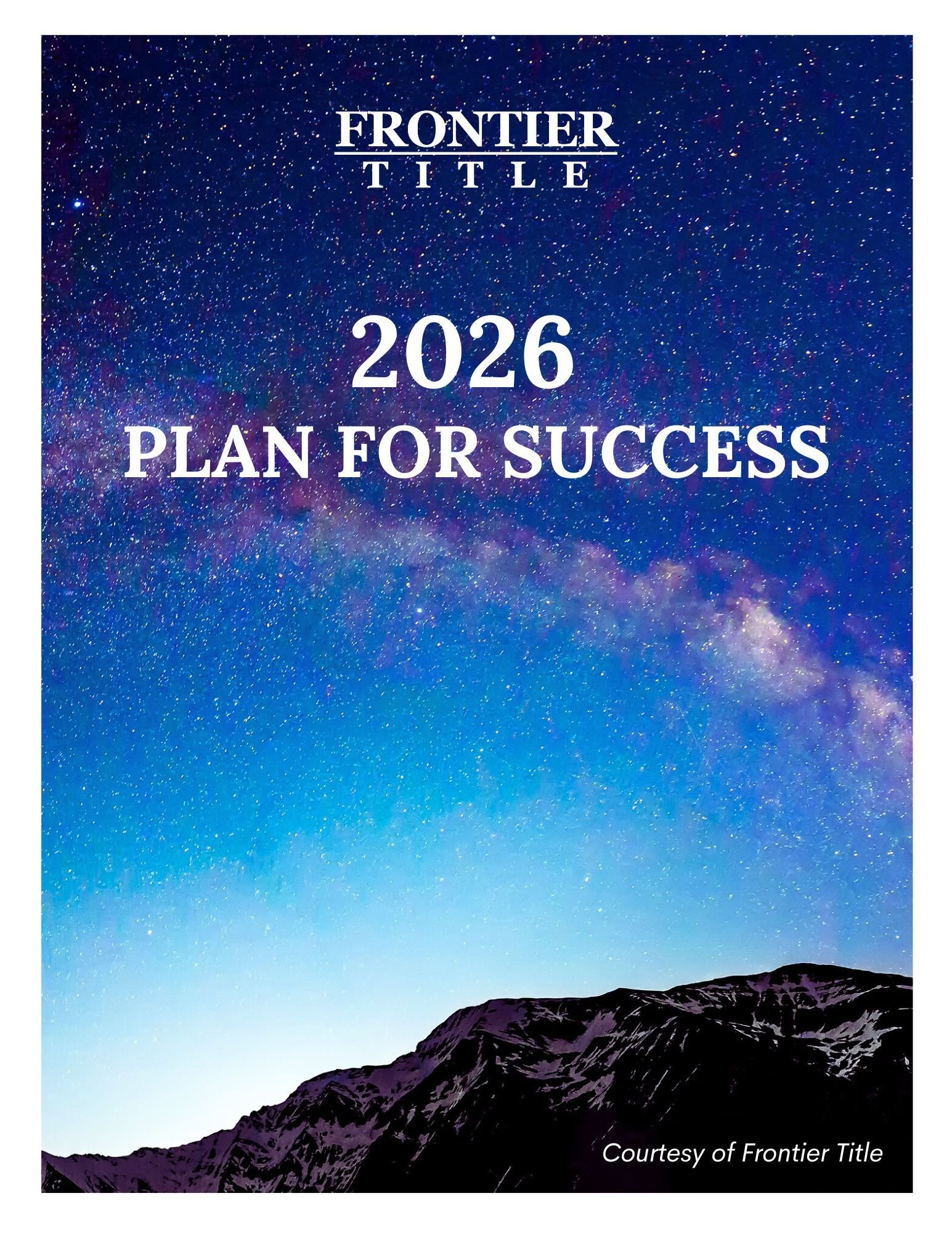 2026 Frontier Plan for Success Workbook