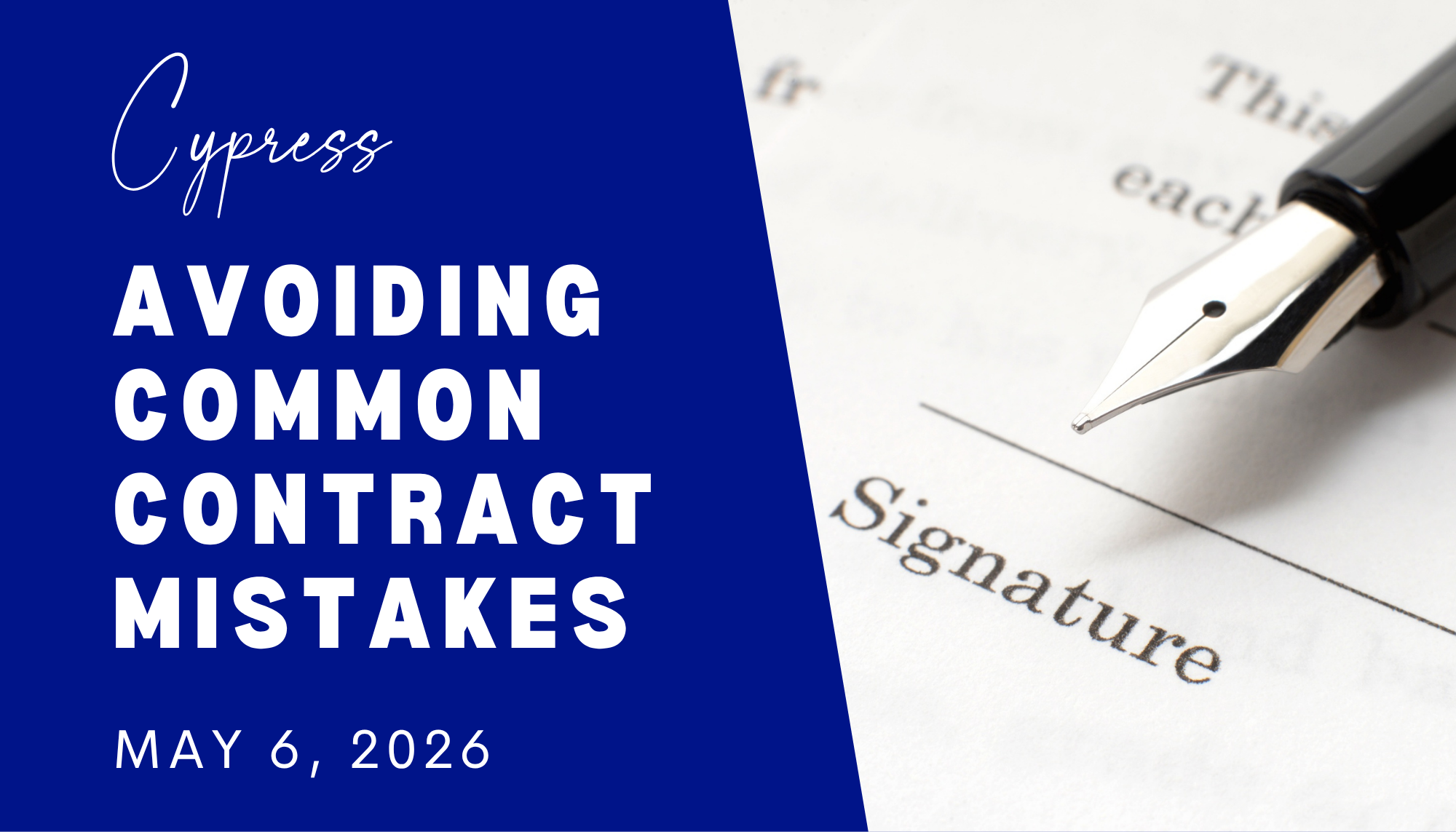 Cypress - Avoiding Common Contract Mistakes