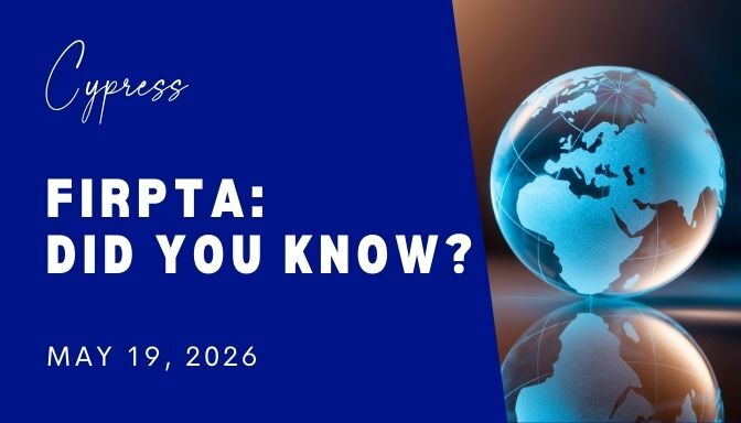 Cypress - FIRPTA: Did You Know?